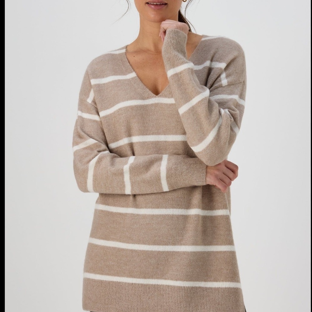 Dreamers size small striped soft sweater